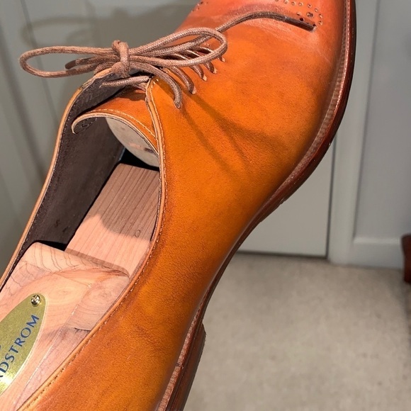 Whole Cut Buffalo Leather Oxford Dress Shoe. - Picture 8 of 13